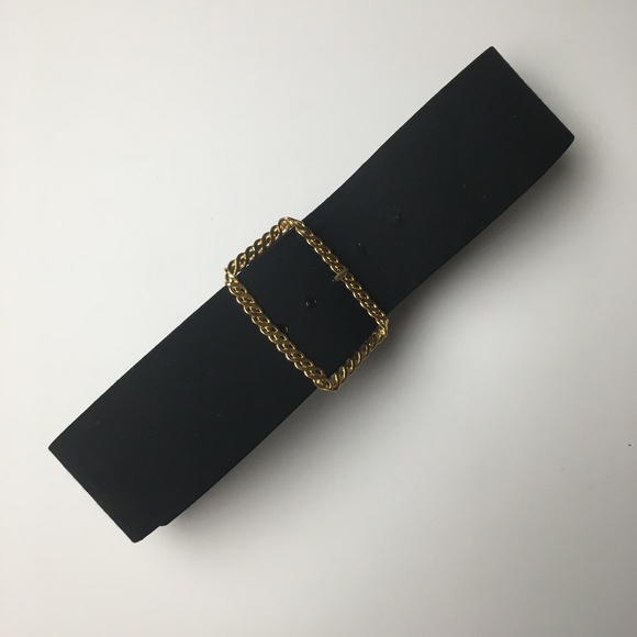 black wool belt